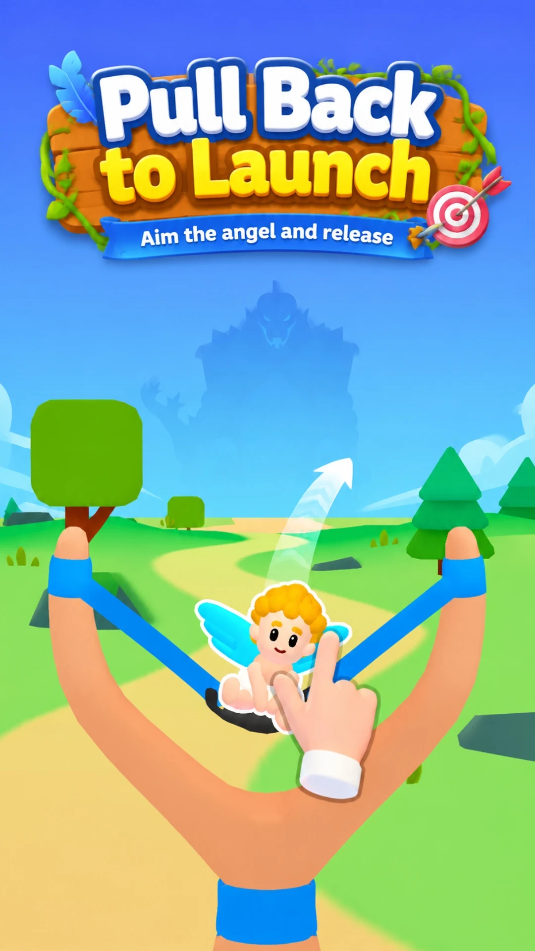 Mobile aiming challenge in a bright outdoor scene