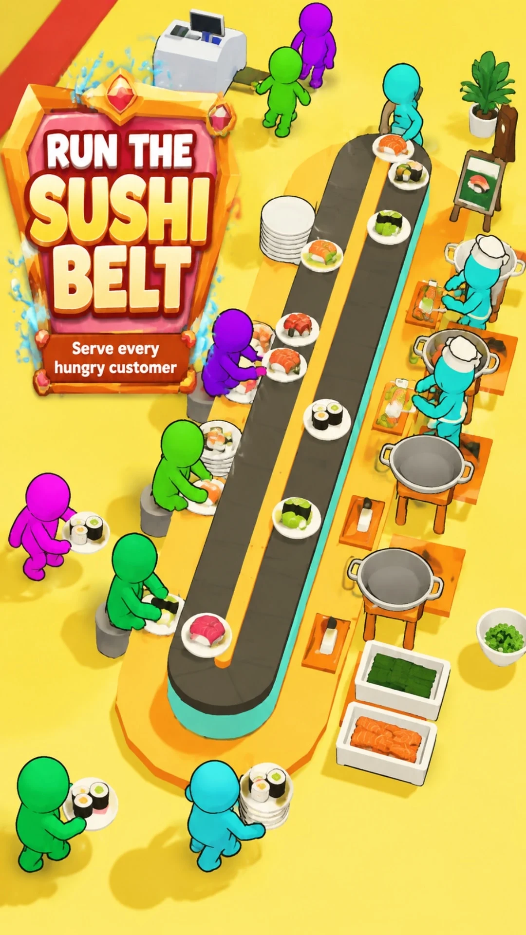 Sushi service game screenshot
